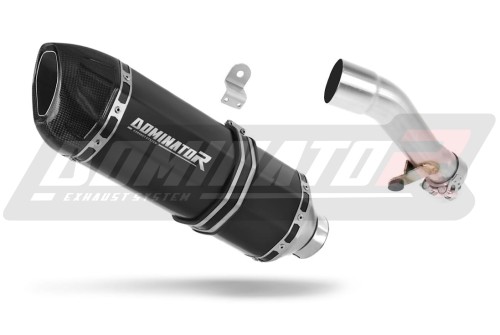 escape silenciador DOMINATOR HP1 negro compatible con la motocicleta Honda NC 700 / 750 X 2012  2020