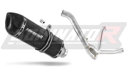 escape silenciador DOMINATOR HP1 negro compatible con la motocicleta Suzuki DL 650 V Strom 2007  2011