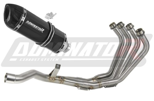 XJ6 N S F 600 DIVERSION EXHAUST FULL SYSTEM Yamaha Muffler Auspuff Sportauspuff Silencer Echappement Silencieux Scarico Scarichi Escape Wydech Tłumik Carbon End Cap HP1 BLACK 2009 - 2016 DOMINATOR x