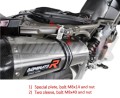 Aprilia SMV DORSODURO 750 2008 - 2016 wydech tłumik HP1 BLACK + dB killer