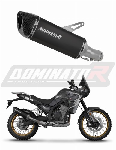 Kove 800 X Pro Adventure 2023 - 2025 EXHAUST Muffler Auspuff Sportauspuff Silencer Echappement Silencieux Scarico Scarichi Escape Wydech Tłumik HP6 BLACK Dominator Exhaust System x