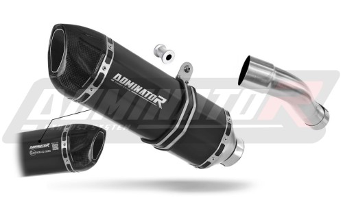 escape silenciador DOMINATOR homologado HP1 negro compatible con la motocicleta Honda CBR 600F PC41 2011  2015