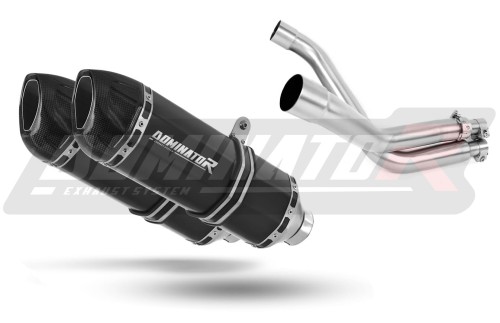 escape silenciador DOMINATOR HP1 negro compatible con la motocicleta Honda FMX 650 2005  2009