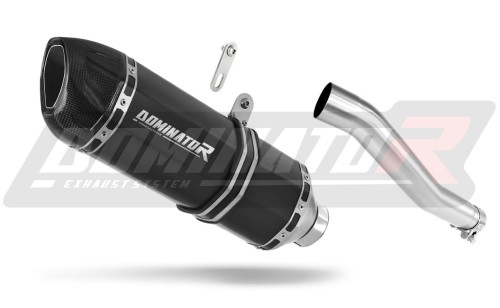 exhaust muffler DOMINATOR HP1 BLACK fits the motorcycle Honda XRV 750 AFRICA TWIN 1993   1995 2
