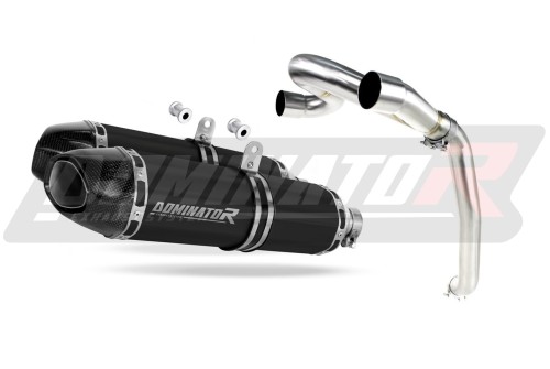 escape silenciador DOMINATOR HP1 negro compatible con la motocicleta Honda VFR 800 V TEC 2002  2013