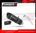escape silenciador DOMINATOR homologado HP1 negro compatible con la motocicleta Kawasaki ZX6R 636 2003  2004 2
