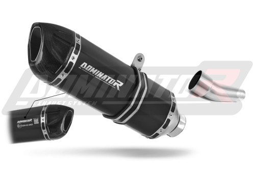 escape silenciador DOMINATOR homologado HP1 negro compatible con la motocicleta Kawasaki ZX6R 636 2009  2016