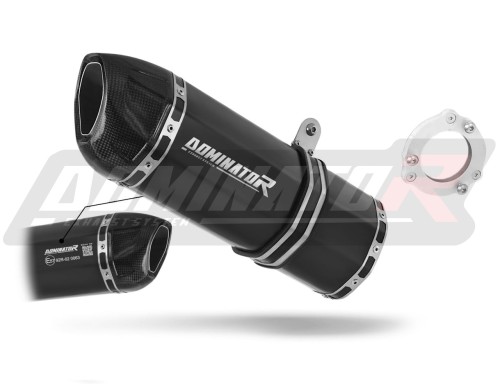 exhaust muffler DOMINATOR homologated road legal HP1 BLACK fits to Kawasaki ZX9R 1994  2002