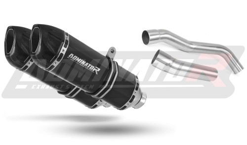 Z1000 EXHAUST Kawasaki Muffler Auspuff Sportauspuff Silencer Echappement Silencieux Scarico Scarichi Escape Wydech Tłumik Carbon Tip HP1 BLACK 2007 - 2009 Dominator  x