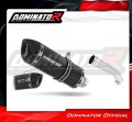 escape silenciador DOMINATOR homologado HP1 negro compatible con la motocicleta Kawasaki ZX10R 2004  2005 2