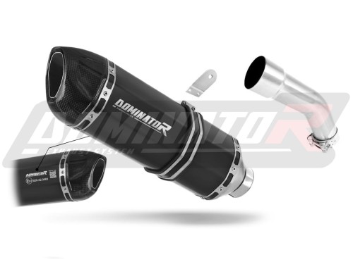 escape silenciador DOMINATOR homologado HP1 negro compatible con la motocicleta Kawasaki ZX10R 2008  2010
