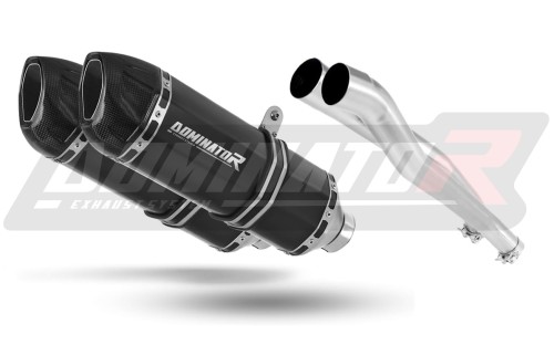 ZZR 1400 EXHAUST Kawasaki Muffler Auspuff Sportauspuff Silencer Echappement Silencieux Scarico Scarichi Escape Wydech Tłumik Carbon Tip HP1 BLACK 2006 - 2014 Dominator  x