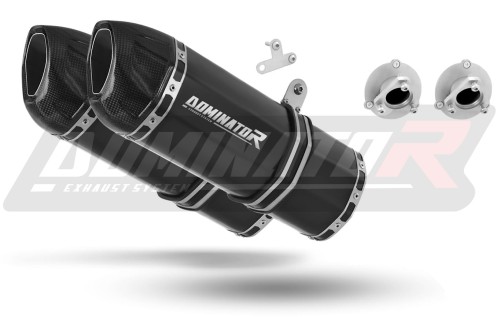 escape silenciador DOMINATOR HP1 negro compatible con la motocicleta KTM 690 SM SUPERMOTO