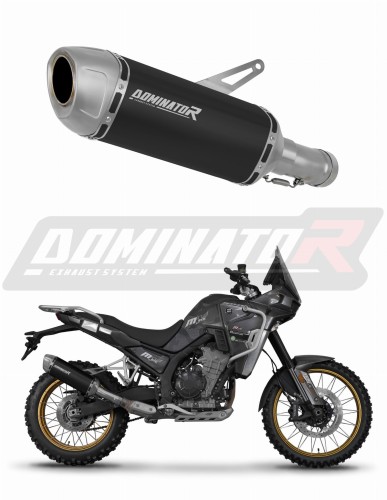 escape silenciador DOMINATOR S6 negro compatible con la motocicleta Kove 800 X Pro Adventure 2023  2026