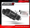escape silenciador DOMINATOR HP1 negro compatible con la motocicleta Moto Guzzi BREVA ie 750 2003  2009 2