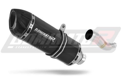 escape silenciador DOMINATOR HP1 negro compatible con la motocicleta Piaggio X9 125 2000  2009