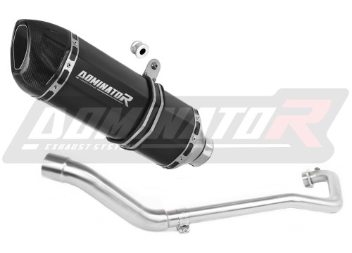 sistema de escape completo con silenciador DOMINATOR Full System HP1 negro compatible con la motocicleta Suzuki GSX R 125 2017  2019