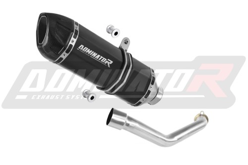 escape silenciador DOMINATOR HP1 negro compatible con la motocicleta Suzuki BURGMAN 400 1998  2002