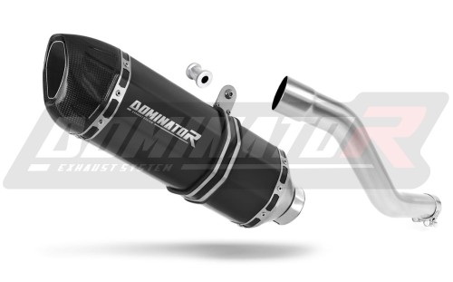 DR 750 S / BIG EXHAUST Suzuki Muffler Auspuff Sportauspuff Silencer Echappement Silencieux Scarico Scarichi Escape Wydech Tłumik Carbon Tip right side HP1 BLACK Dominator  x