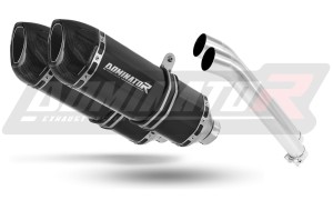 Suzuki DL 1000 V Strom 2002 - 2011 Silenciador Escape HP1 NEGRO + dB killer