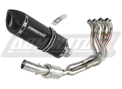 sistema de escape completo con silenciador DOMINATOR Full System HP1 negro compatible con la motocicleta Suzuki GSXR 1000 2017  2021 3