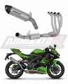 sistema de escape completo con silenciador DOMINATOR Full System titanio HP8 compatible con la motocicleta Kawasaki ZX4R / RR 2023  2024 5