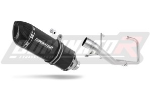 Yamaha YBR 125 2000 - 2008 Sistema de escape Colector Silenciador HP1 NEGRO + dB killer