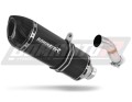 escape silenciador DOMINATOR HP1 negro compatible con la motocicleta Yamaha YBR 250