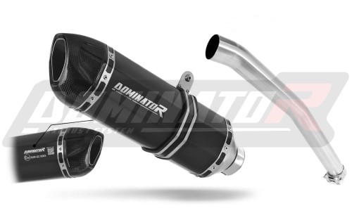 escape silenciador DOMINATOR homologado HP1 negro compatible con la motocicleta Yamaha YZF R6 1999  2002
