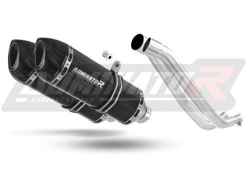 escape silenciador DOMINATOR HP1 negro compatible con la motocicleta Yamaha XT 660 X 2004  2015