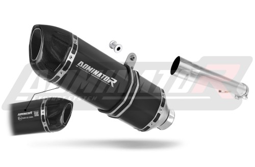 escape silenciador DOMINATOR homologado HP1 negro compatible con la motocicleta Yamaha FZS FAZER 1000 2001  2005