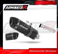 escape silenciador DOMINATOR homologado HP1 negro compatible con la motocicleta Yamaha FZS FAZER 1000 2001  2005 2