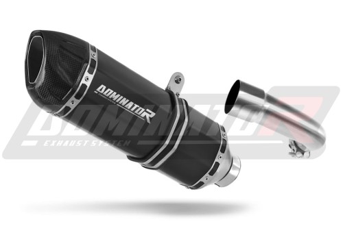 escape silenciador DOMINATOR HP1 negro compatible con la motocicleta Bajaj Dominar 400 2016  2018