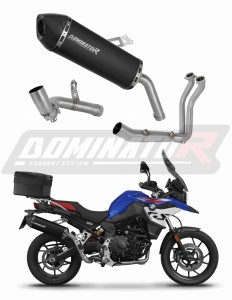 BMW F800GS 2024 Sistema de escape Colector Silenciador HP7 NEGRO + dB killer