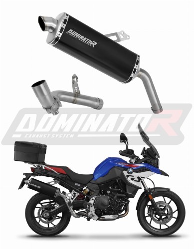 BMW F750GS 2016 - 2020 EXHAUST Muffler Auspuff Sportauspuff Silencer Echappement Silencieux Scarico Scarichi Escape Wydech Tłumik P7 BLACK Dominator Exhaust System x