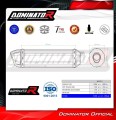 escape silenciador DOMINATOR HP1 negro compatible con la motocicleta Aprilia Pegaso 650 2001  2004 4