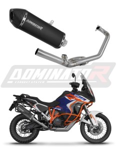 KTM 1290 Super Adventure 2021 - 2024 Sistema de escape Colector Silenciador HP7 NEGRO + dB killer medium