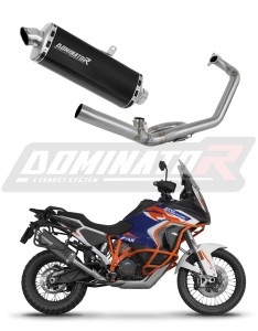 KTM 1290 Super Adventure 2021 - 2024 Sistema de escape Colector Silenciador P7 NEGRO + dB killer medium