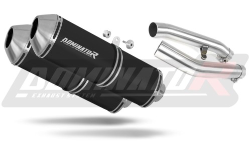 exhaust muffler DOMINATOR OVR BLACK fits to Yamaha FJR 1300 2001  2005