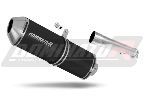 escape silenciador DOMINATOR OVR negro compatible con la motocicleta Yamaha FZS FAZER 1000 2001  2005