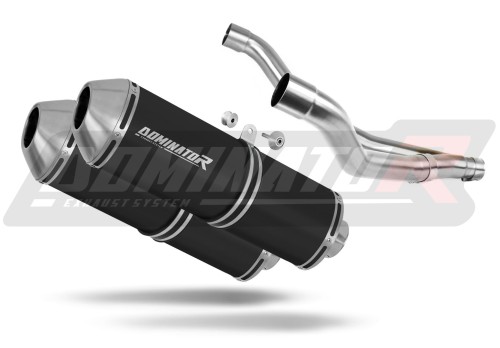 escape silenciador DOMINATOR OVR negro compatible con la motocicleta Yamaha TDM 850 1996  2001