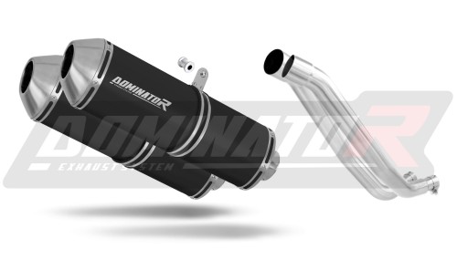 escape silenciador DOMINATOR OVR negro compatible con la motocicleta Yamaha XT 660 X 2004  2016