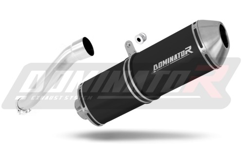 escape silenciador DOMINATOR OVR negro compatible con la motocicleta Yamaha XT 660 Z TENERE 2008  2016