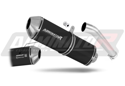 escape silenciador DOMINATOR homologado OVR negro compatible con la motocicleta Yamaha YZF 600 R Thundercat 1996  2006 3