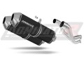 escape silenciador DOMINATOR OVR negro compatible con la motocicleta Aprilia Pegaso 650 Strada 2007  2010