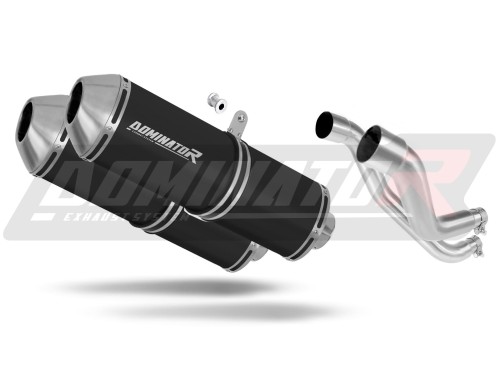 escape silenciador DOMINATOR OVR negro compatible con la motocicleta Aprilia Pegaso 650 Strada 2005  2006