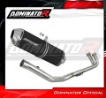 sistema de escape completo con silenciador DOMINATOR Full System OVR negro compatible con la motocicleta Yamaha XP 530 TMAX 2012  2016 2