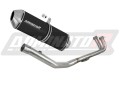 sistema de escape completo con silenciador DOMINATOR Full System OVR negro compatible con la motocicleta Yamaha TMAX 500 2008  2011