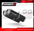 escape silenciador DOMINATOR OVR negro compatible con la motocicleta Suzuki SV 1000 N 2003  2007 2