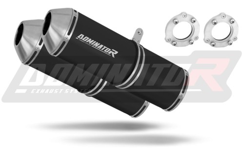 exhaust muffler DOMINATOR OVR BLACK fits to Suzuki SV 1000 N 2003  2007 3